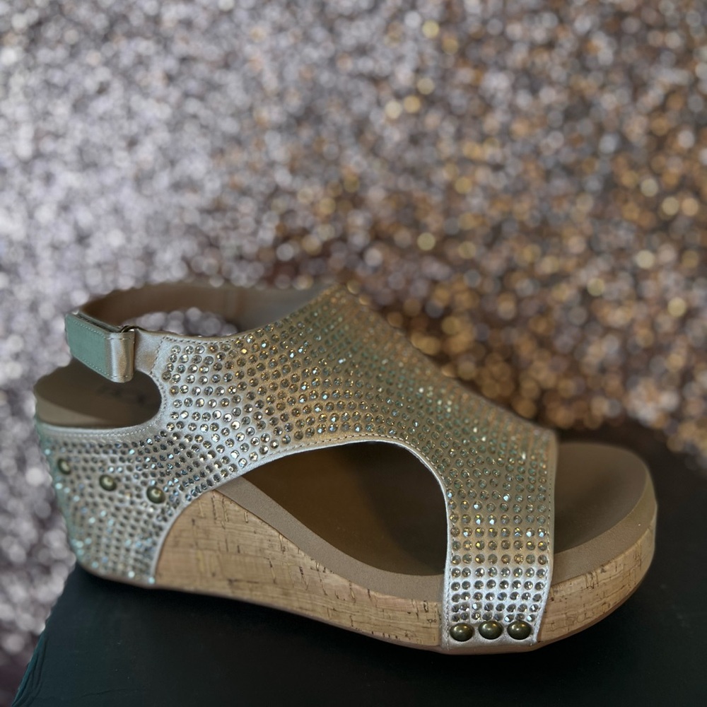 Champagne crystals wedge - Picture 2 of 4
